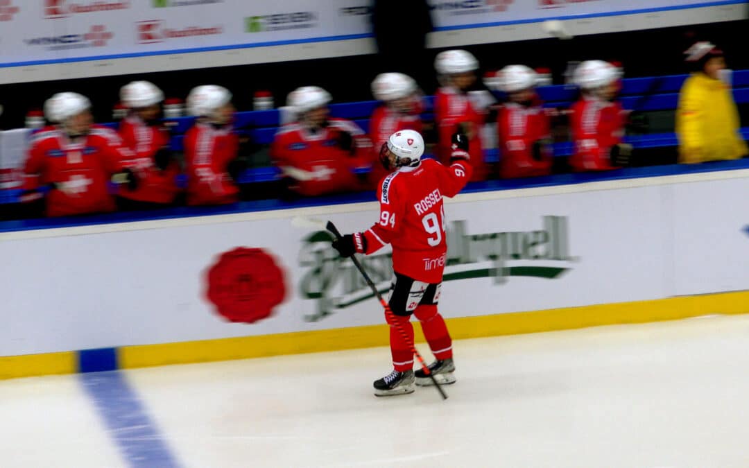 Die Tore vom Spiel Schweiz-Deutschland bei der Euro Hockey Tour in Liberec, 07.02.2024