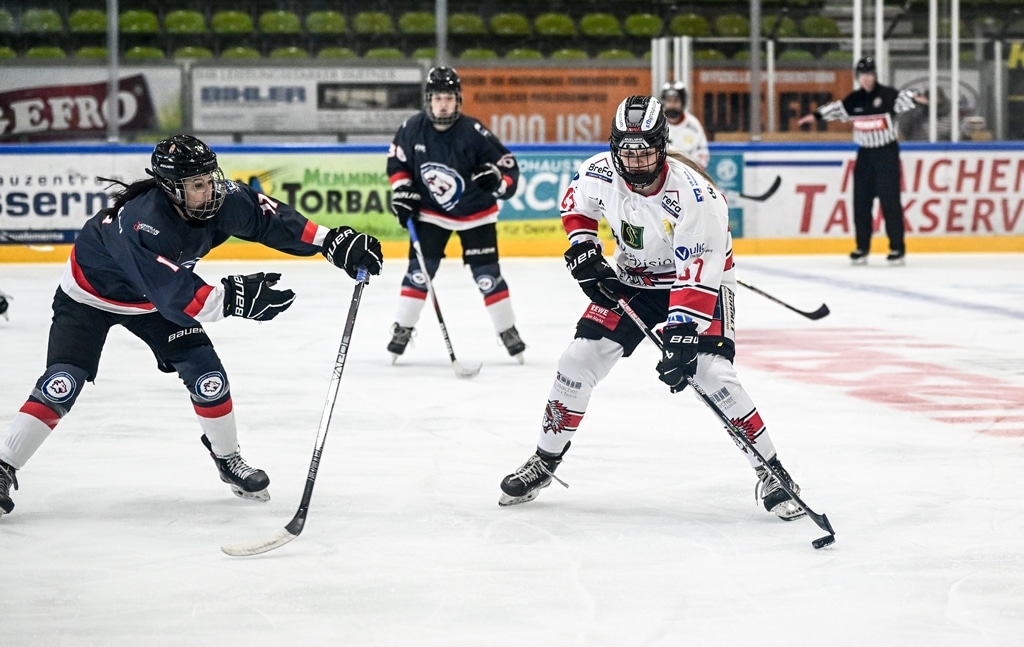 Fraueneishockey ECDC Memmingen Indians Frauen Budapest Jegkorong Akademia 20230924