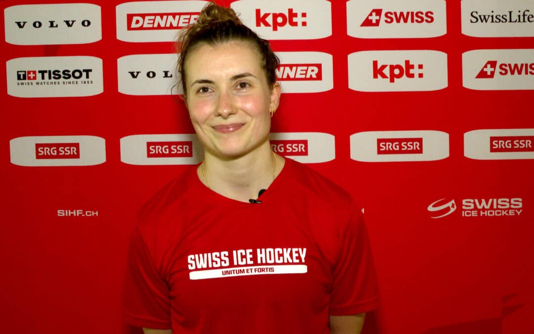 Saskia Maurer (PWHL Las Vegas) nach dem gelungenen Einstand gegen Schweden, WEHT Kloten, 19.08.2026