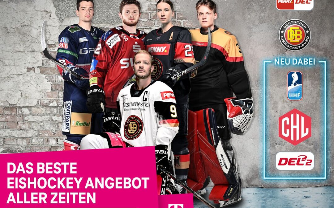Telekom und Sportdeutschland.TV einigen sich auf umfangreiche Eishockey-Kooperation