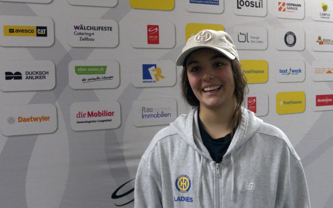 Sandra Schmidt (HC Davos-Frauen) nach dem Overtime-Sieg in Langenthal, 24.01.2026