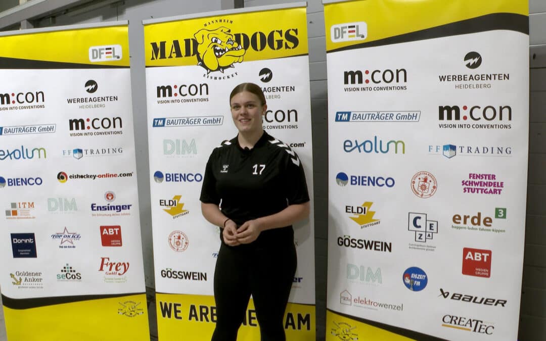 Zoe Wintgen (EC Bergkamen) über die Spiele gegen Mannheim und ihre Eishockey-Skills, 05.11.2023